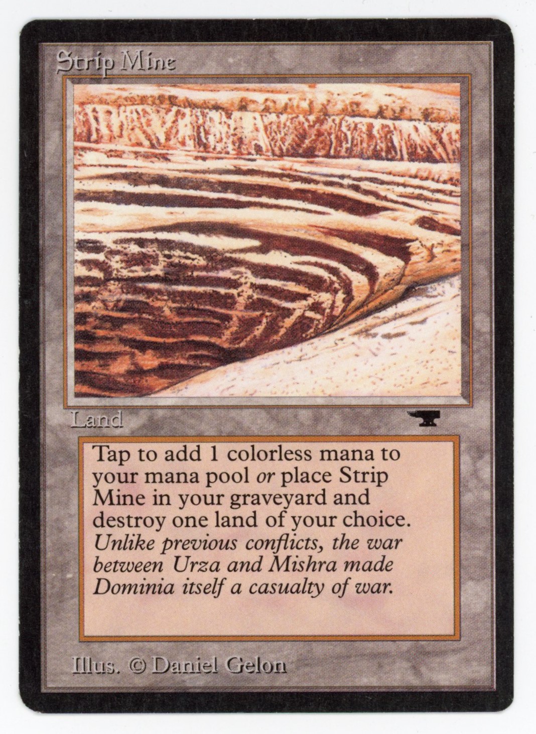 Magic The: Gathering  - Strip Mine  - Antiquities  - Lightly Played 