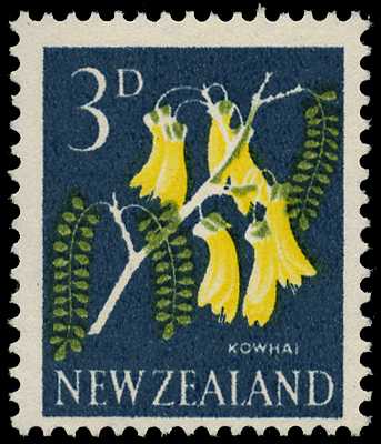 1960 3d Kowhai unmounted o.g.,...