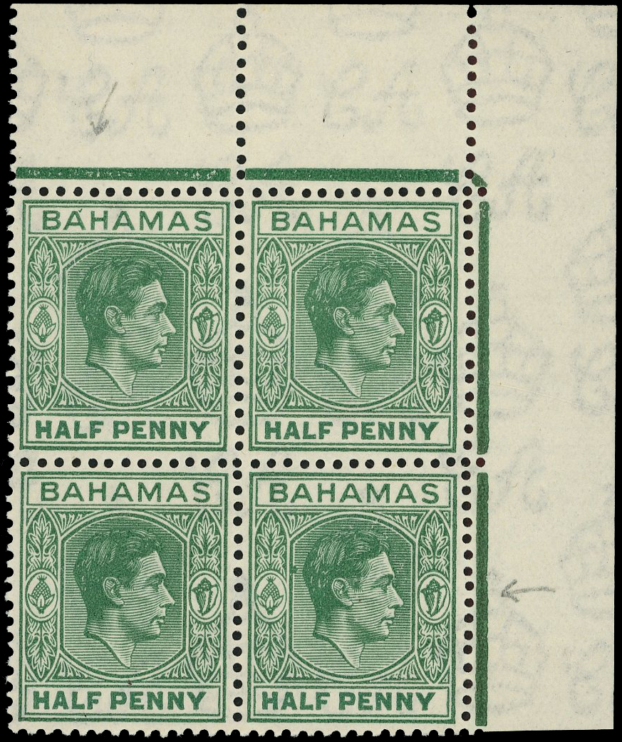 Bahamas SG 149b block mint