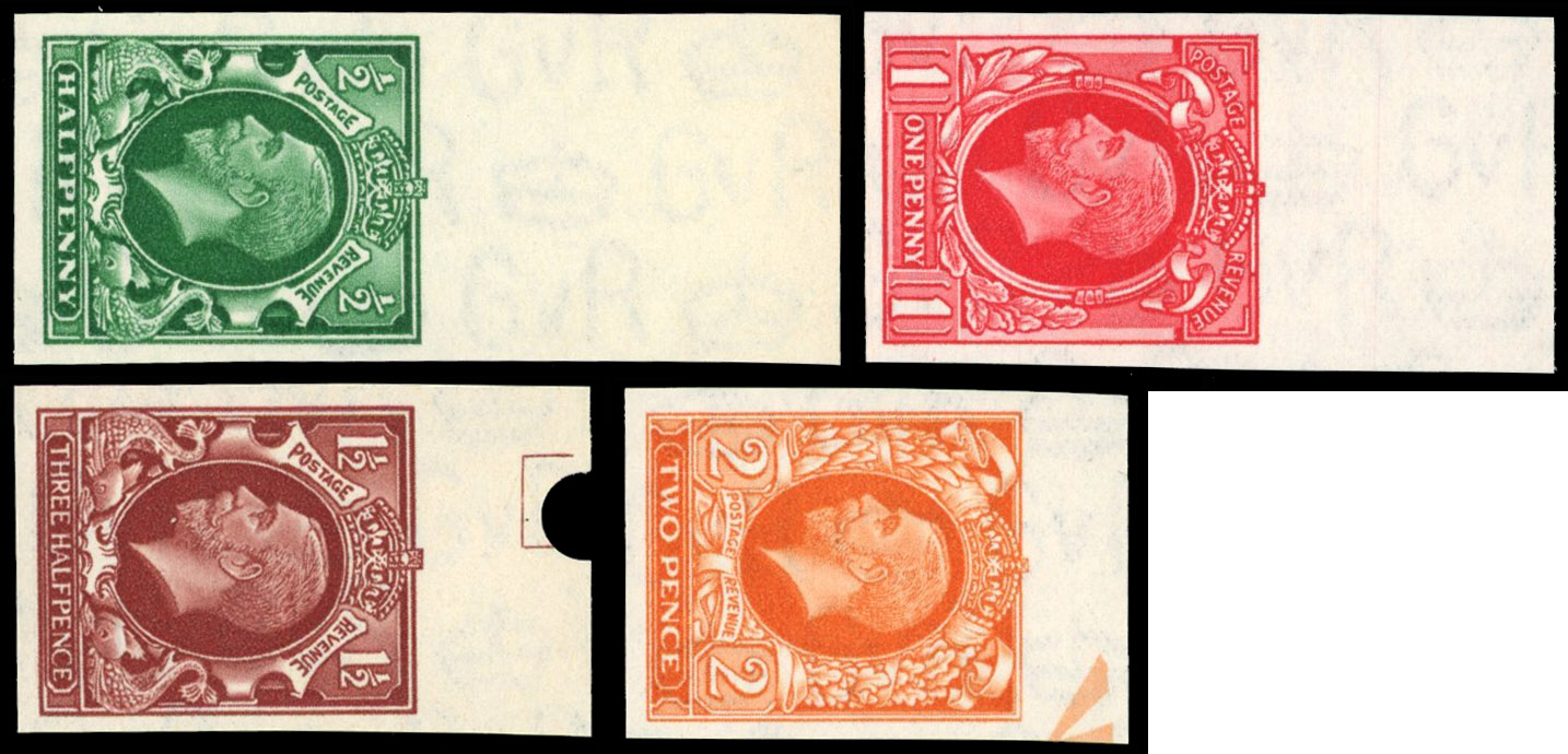 Great Britain 1934 ½d-2d "Photogravure", Set of Four, BPMA Imprimatur, SG 439a/2b