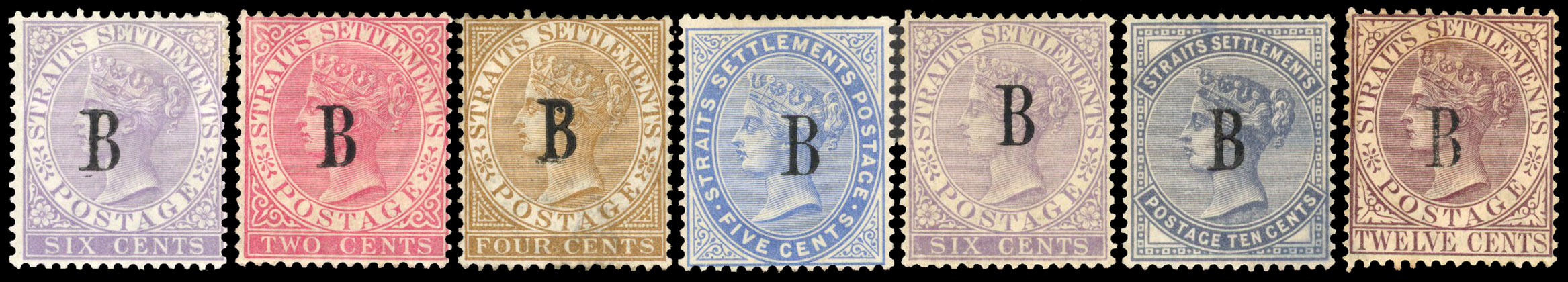 British Post Offices in Siam group mint