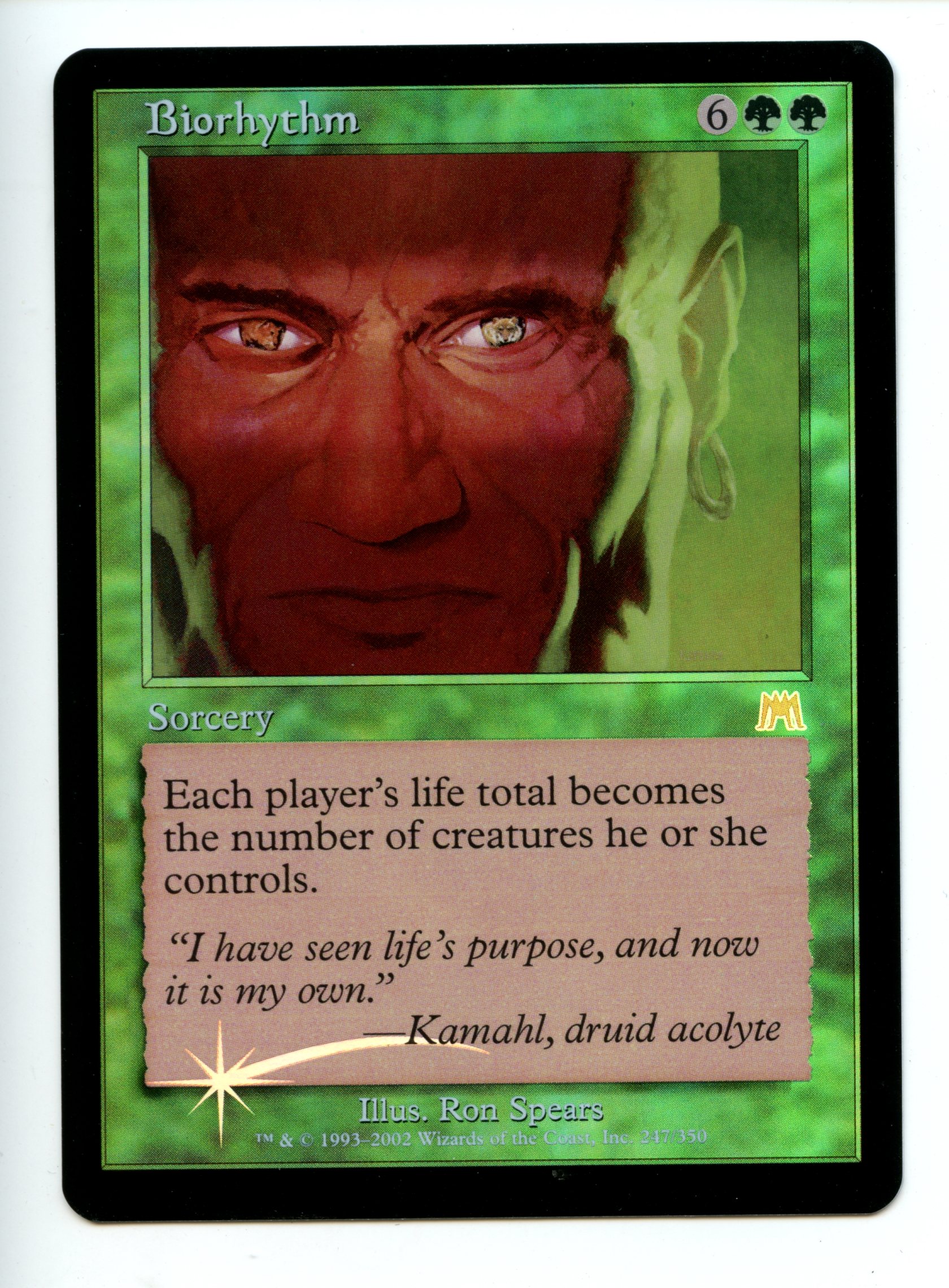 Magic The Gathering  - Biorhythm FOIL  - Onslaught - Near Mint 