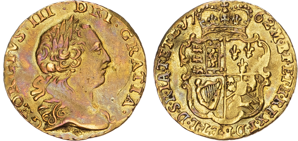 George III (1760-1820), Quarter-Guinea, 1762