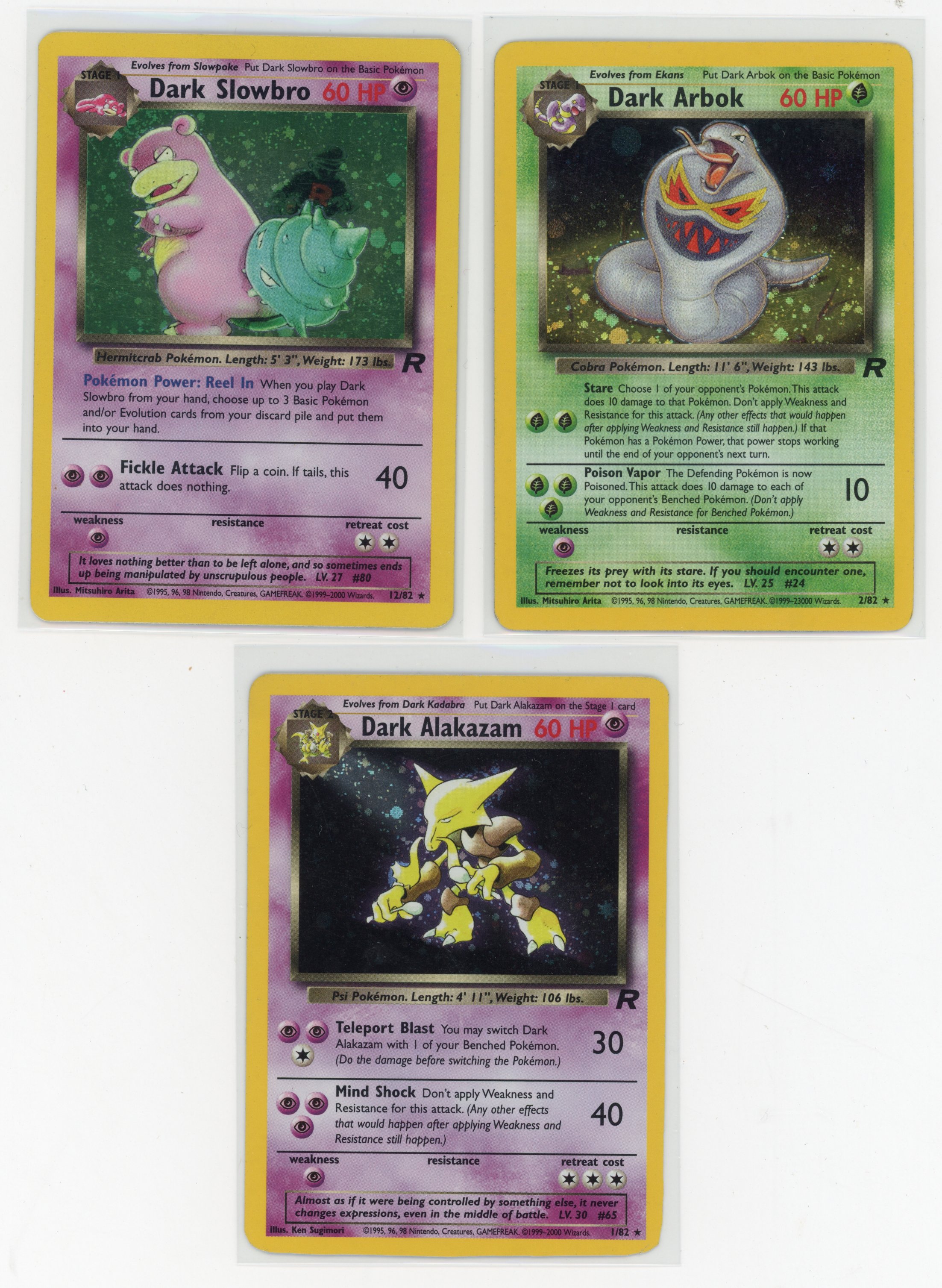 Team Rocket 1st Edition Partially Complete Set