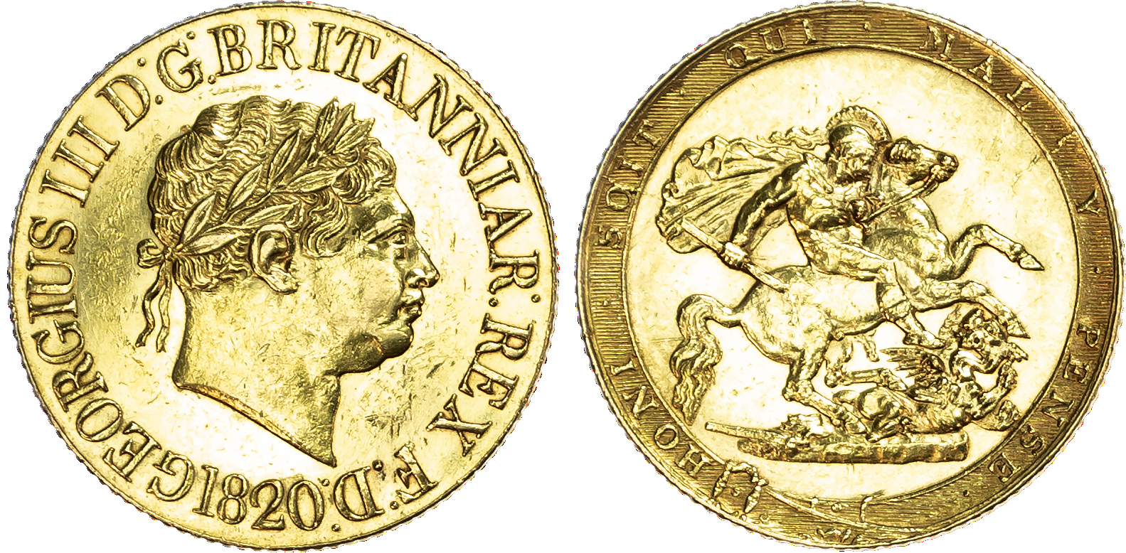 George III (1760-1820), Sovereign, 1820.