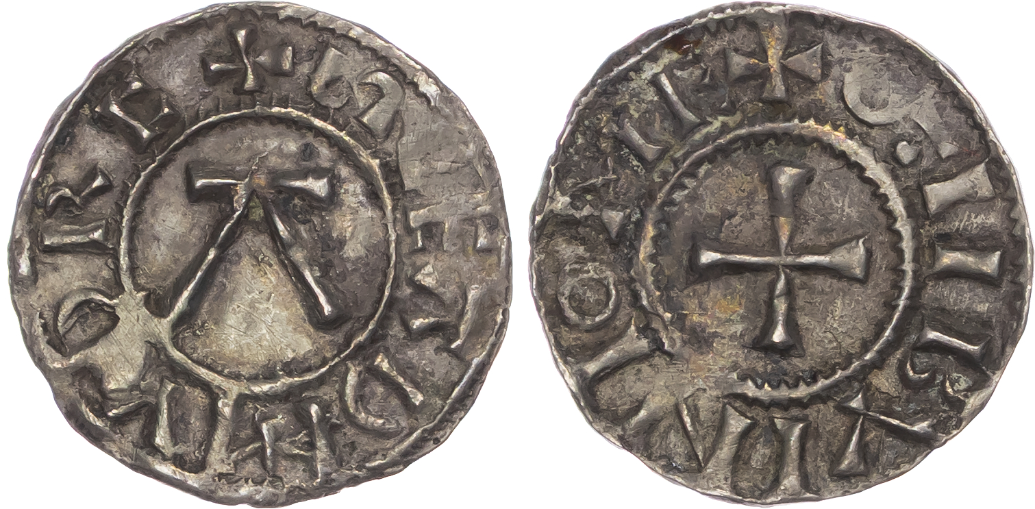 Anglo-Viking Coinages, Danish East Anglia (c. 885-915), St. Edmund, memorial coinage, AR Penny, Otibuino as moneyer.