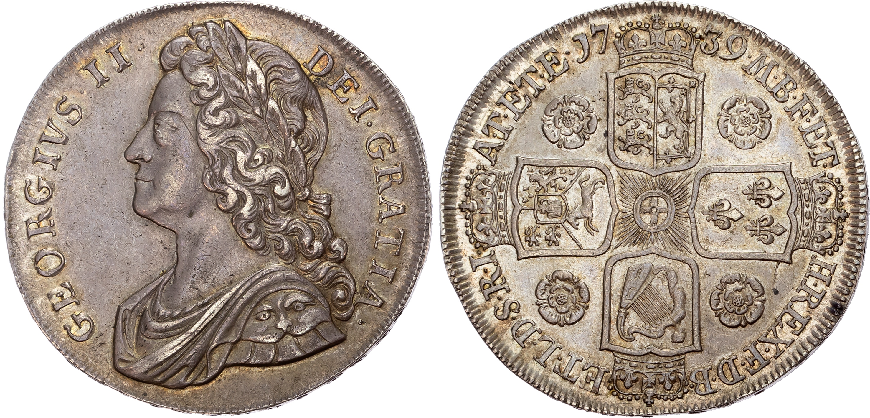 George II (1727-1760), Crown, 1739 DVODECIMO
