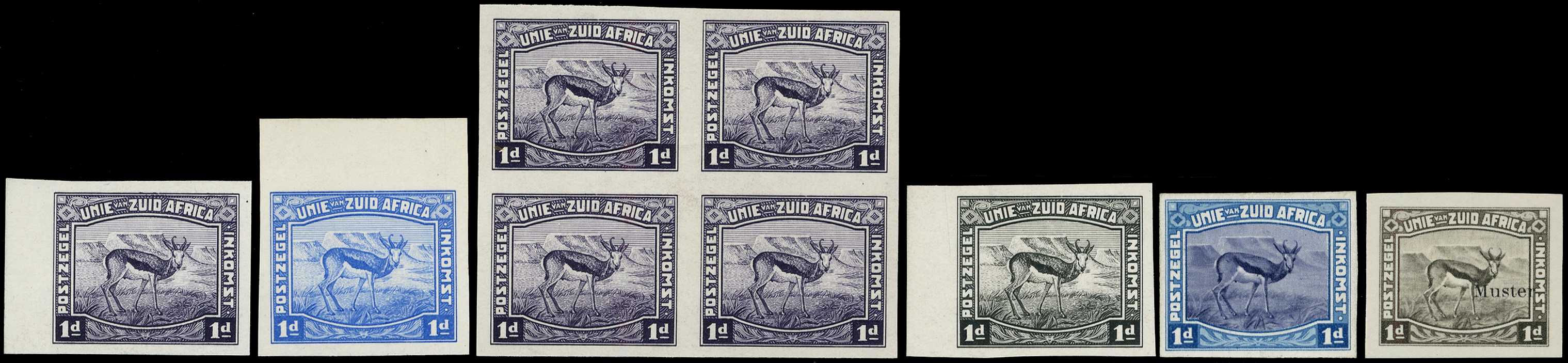 1923 Harrison 1d Springbok essays,...