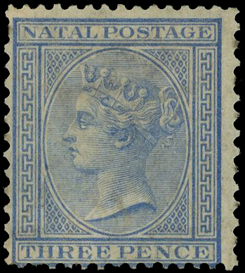 1874 3d blue perf 14 x 12½, some o.g.