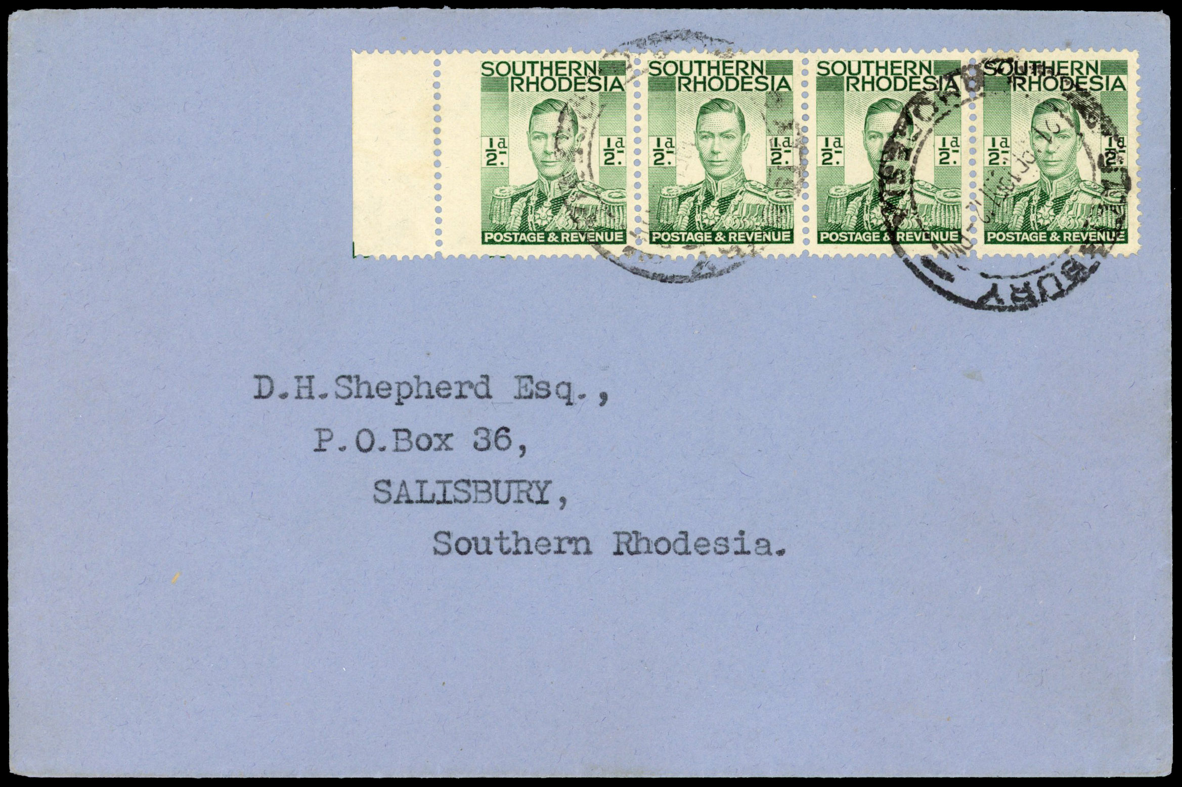 Southern Rhodesia SG 40 var cover