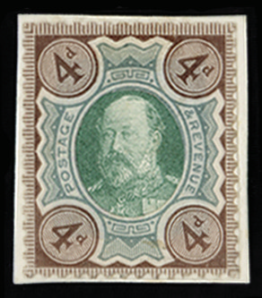 GB SG235var 1901 4d Composite “Paste Up“ essay series "A".