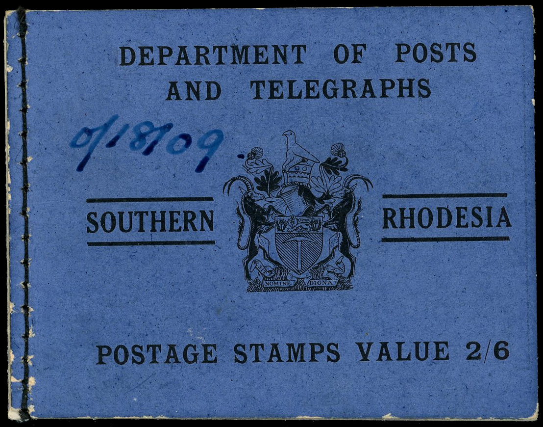 1931 2s6d black on blue booklet