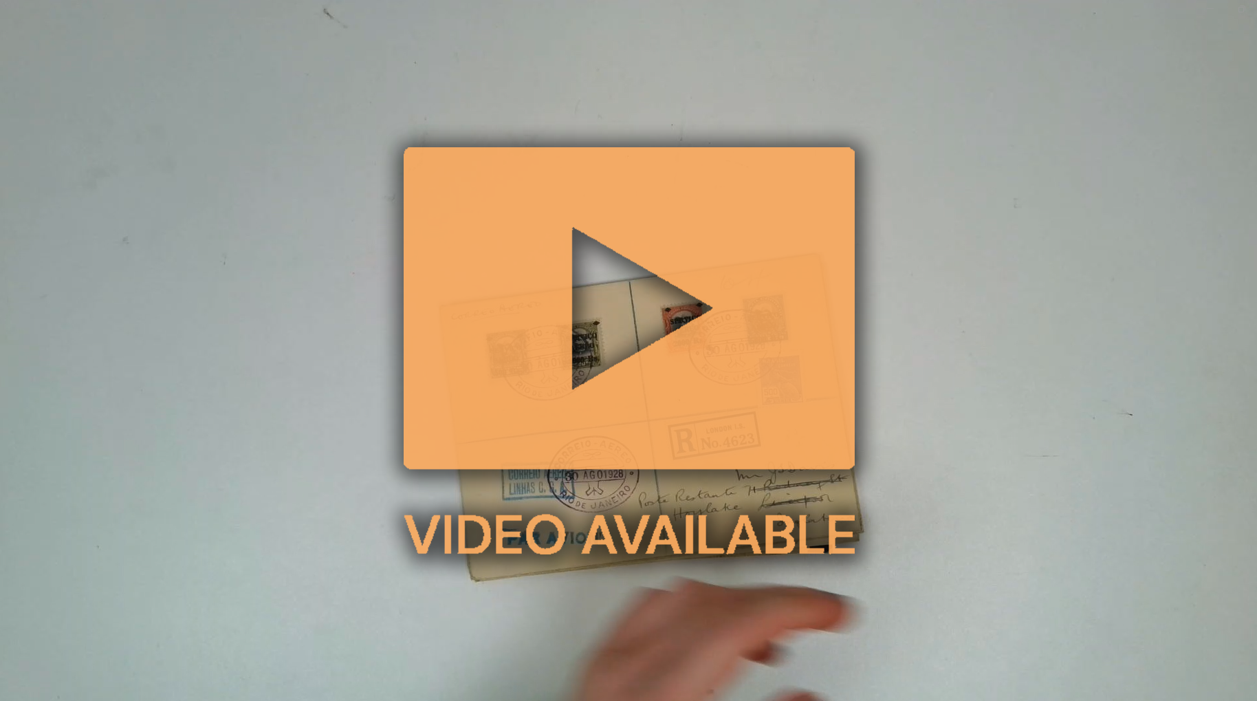 Brazil Airmails 1927 Airmail surcharges used on covers