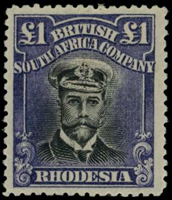 1917-20 £1 Head Die IIIA, perf 14. Large...