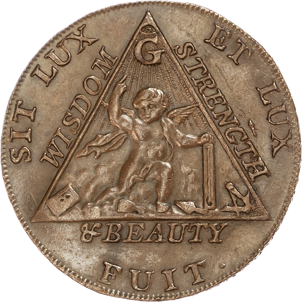 Birmingham (incorrectly assigned to London by D&H), James Sketchley’s Masonic Halfpenny