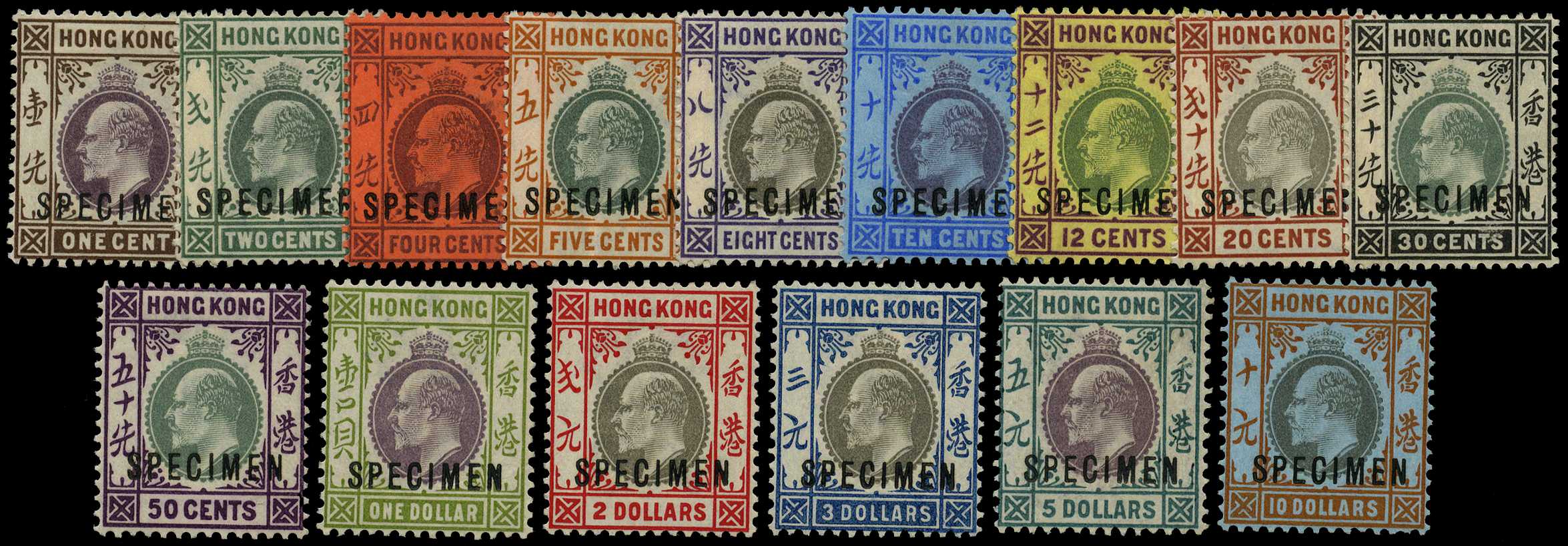 1903 Wmk Crown CA set of 15 to $10 slate...