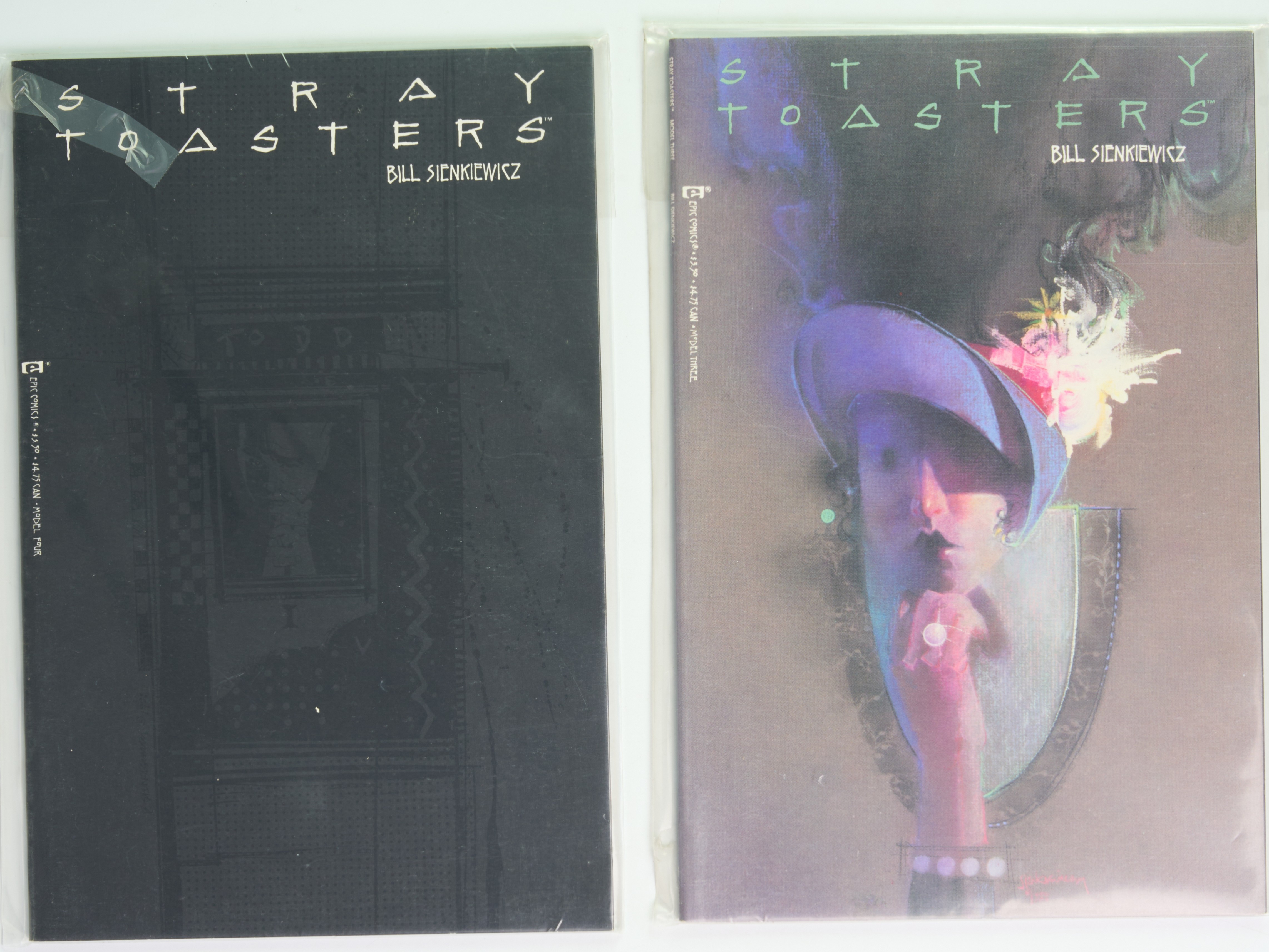 Stray Toasters Complete Set #1-#4 Bill Sienkiewicz (Marvel Comics/Epic Comics, 1988)