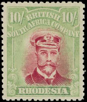 1922-4 10/- Head Die IIIB, perf 14....