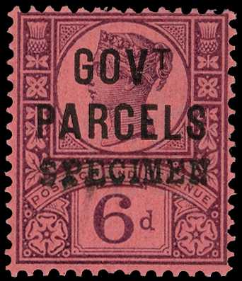 Government Parcels. 1887 6d purple on...