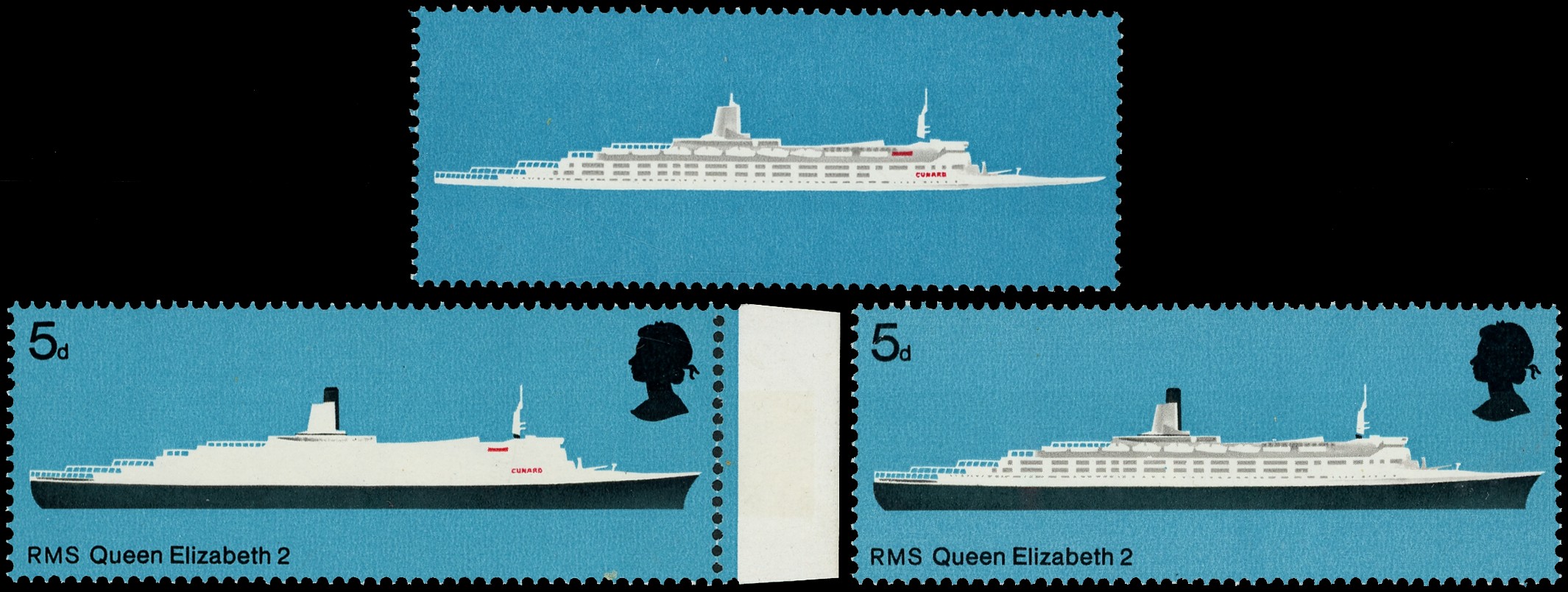 Great Britain 1969 British Ships 5d with colour omissions SG...
