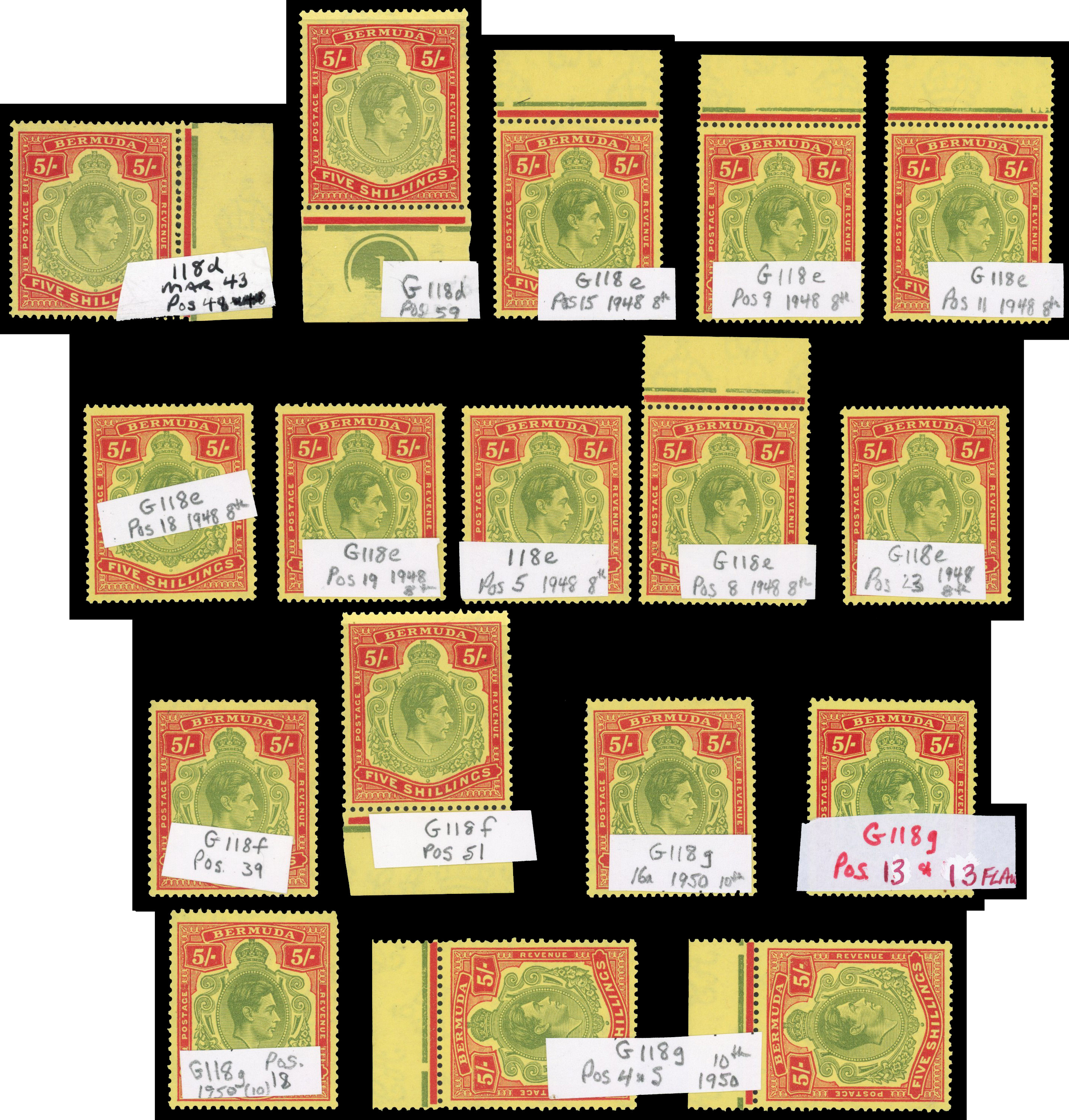 1938-53 5s mostly unmounted mint selection