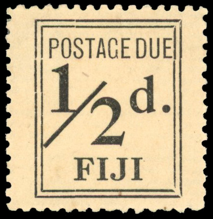 Fiji 1917 postage due ½d black unused