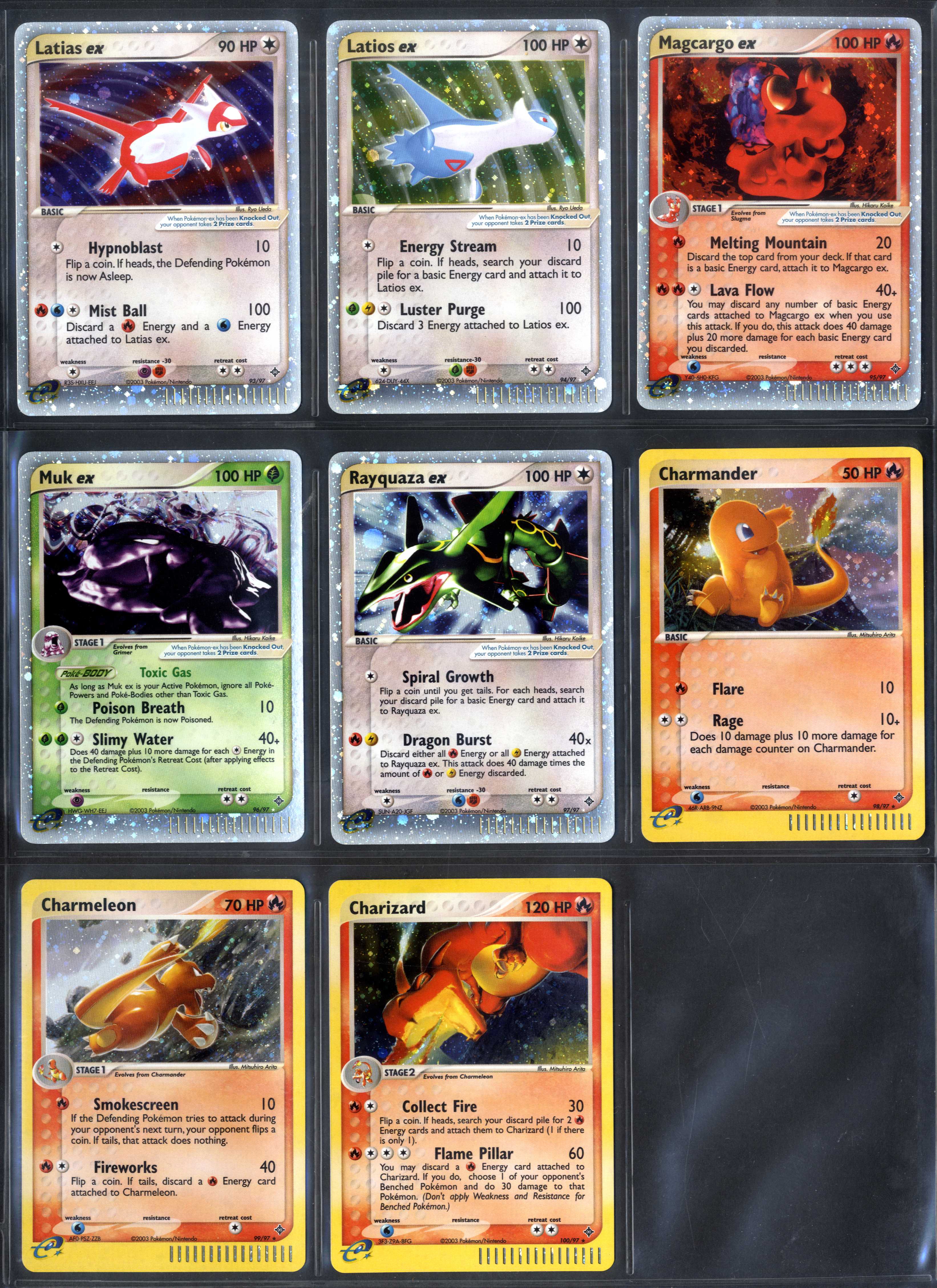 Pokémon TCG - EX Dragon Master Set #188 Cards - All EX & Secrets. 