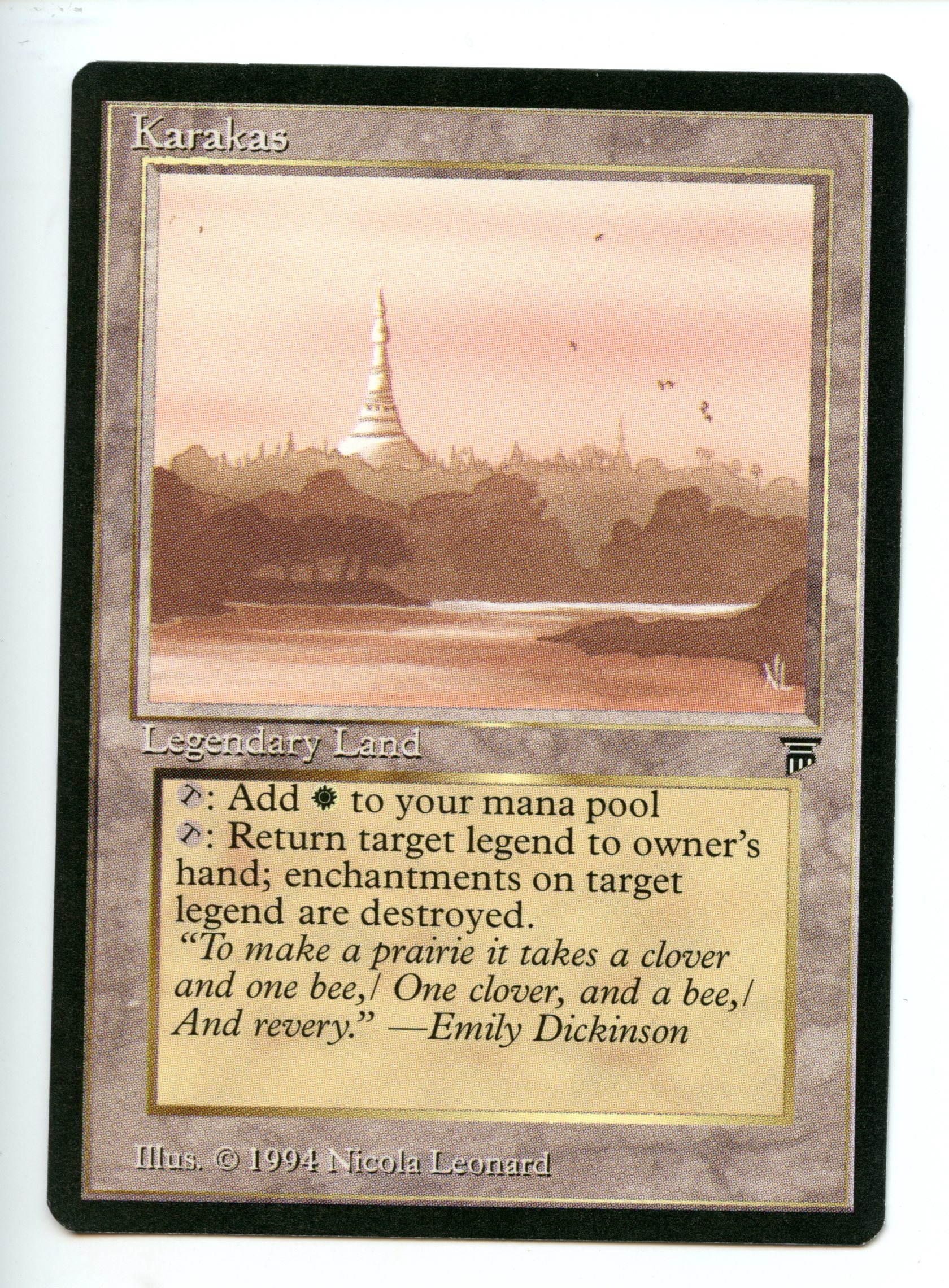 Magic The Gathering - Karakas - Legends -Near Mint Condition