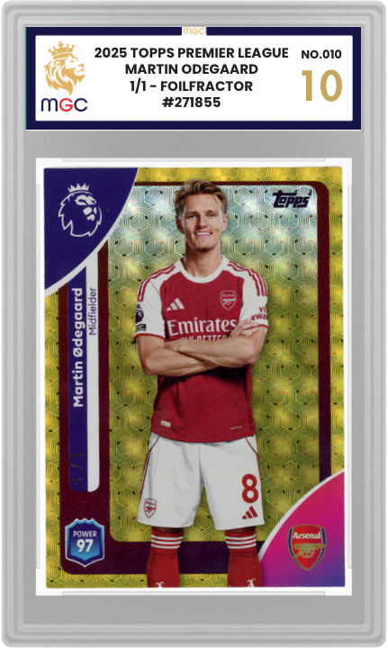 MGC 10 Topps Premier League Martin Odegaard 1/1 Foilfractor
