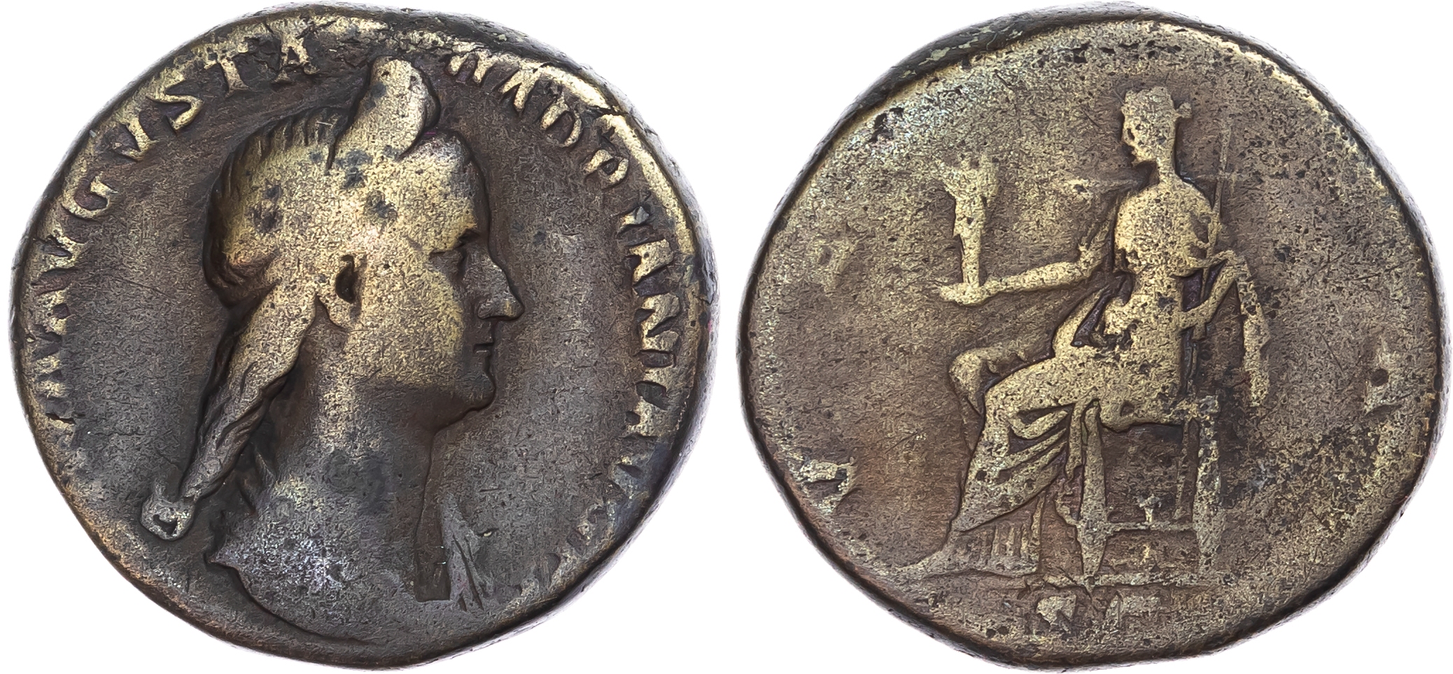 Sabina (Augusta, AD 128-137/8), AE Sestertius, Rome, AD c.133-135, 26.22g. 