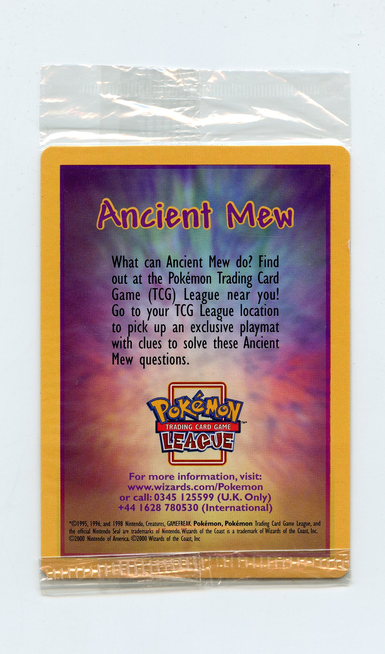 Ancient Mew Black Star Promo 2000 - Factory Sealed