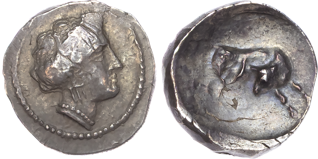 Crete, Gortyna (c. 300-286 BC) AR Drachm, 5.65g. 
