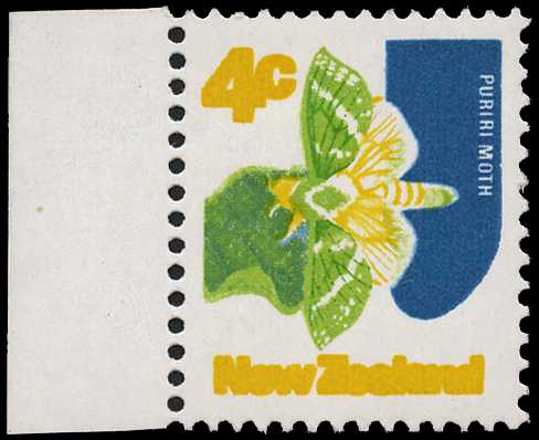1973 unwatermarked 4ct Puriri Moth,...