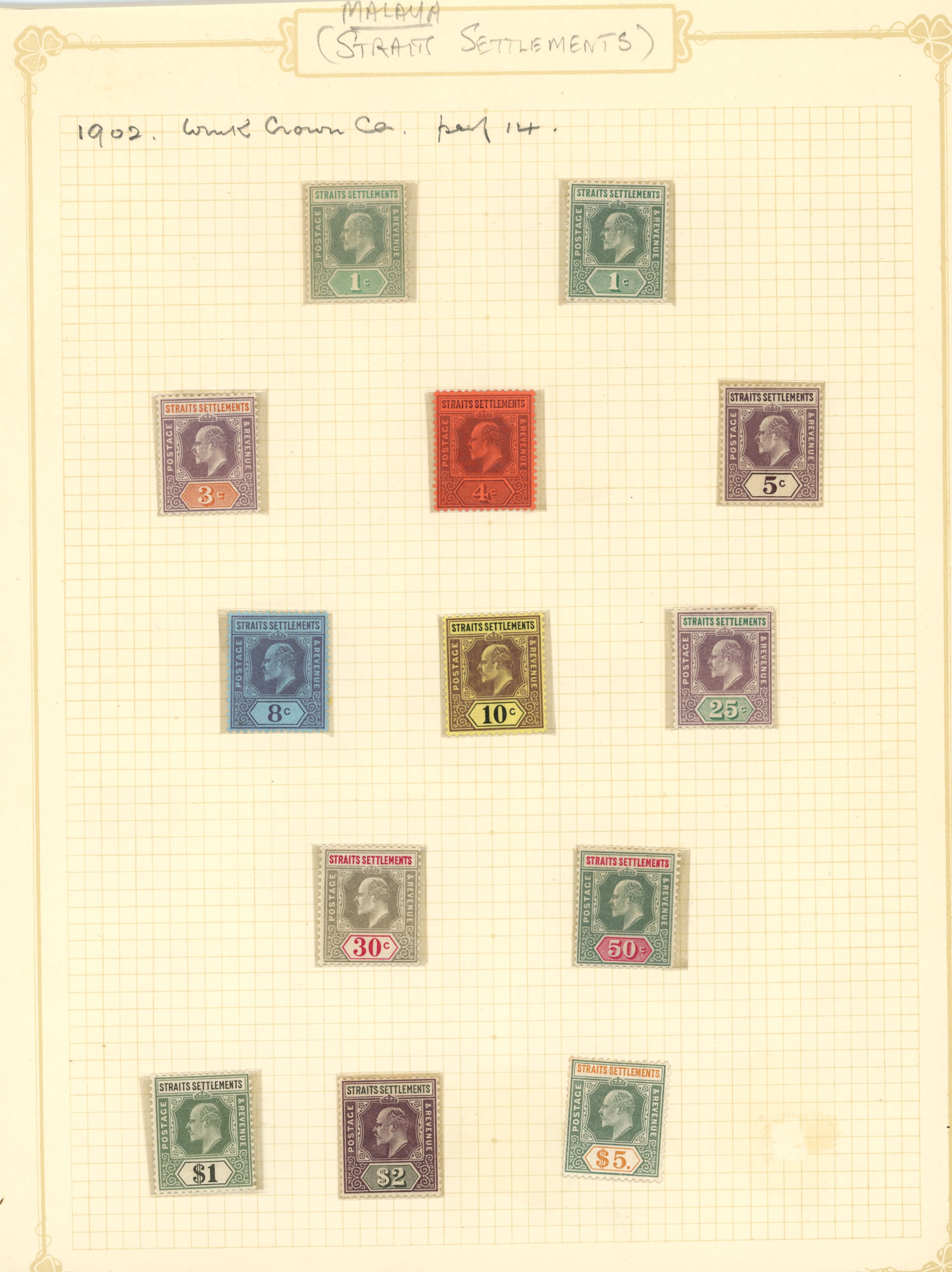 Malayan States: 1883-1960s mint and...