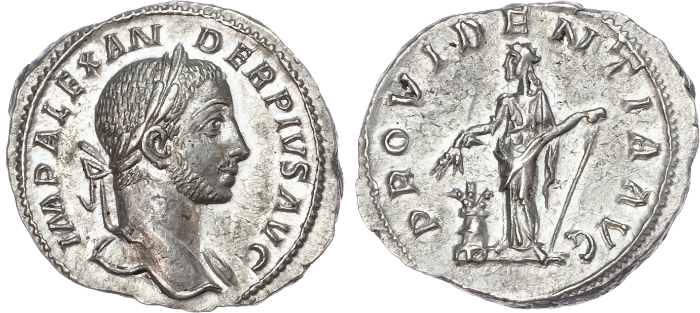 Severus Alexander (AD 222-235) AR Denarius, Rome, AD 232, 3.00g.