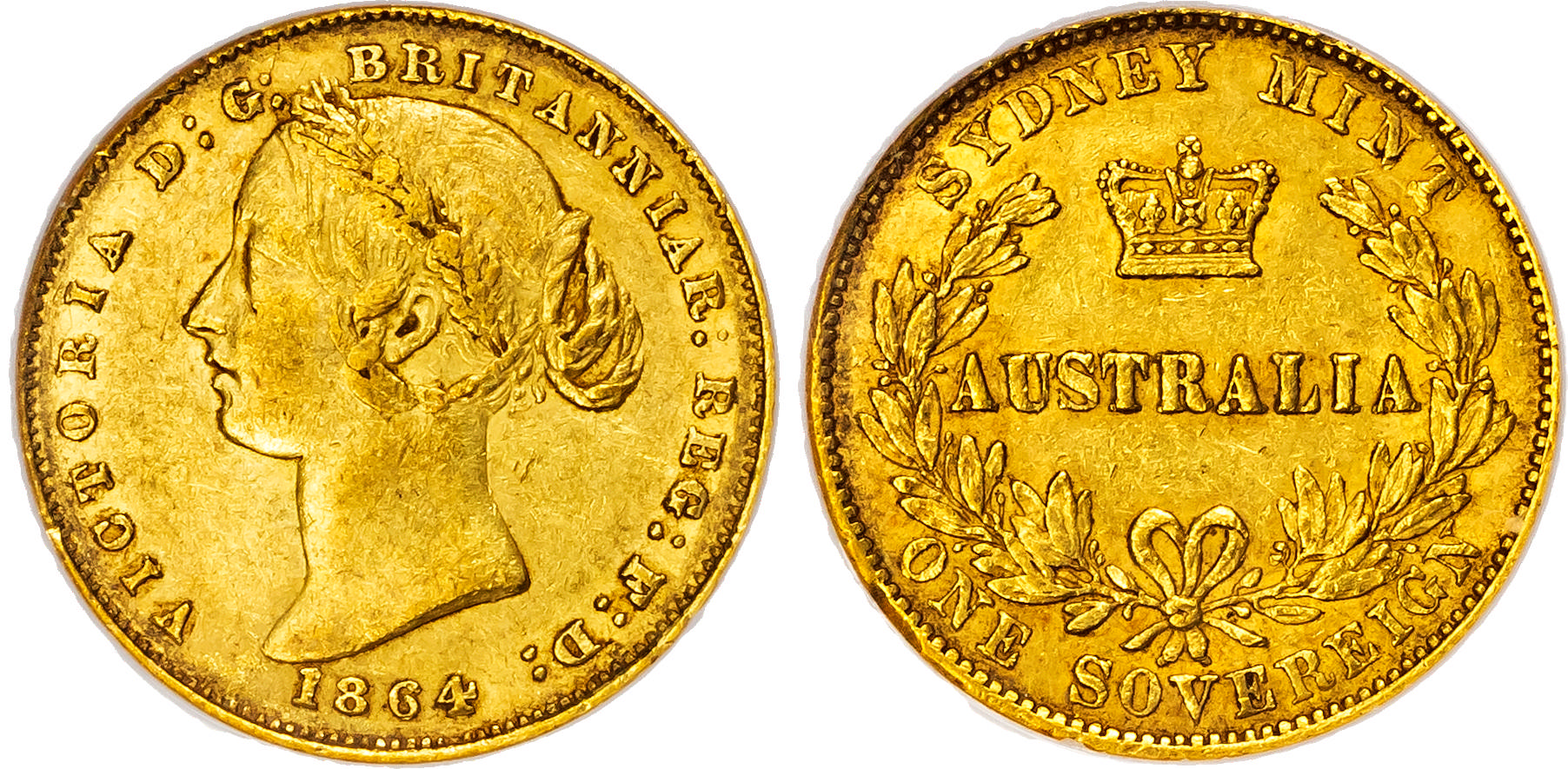 Australia, Victoria (1837 1901), gold Sovereign, 1864