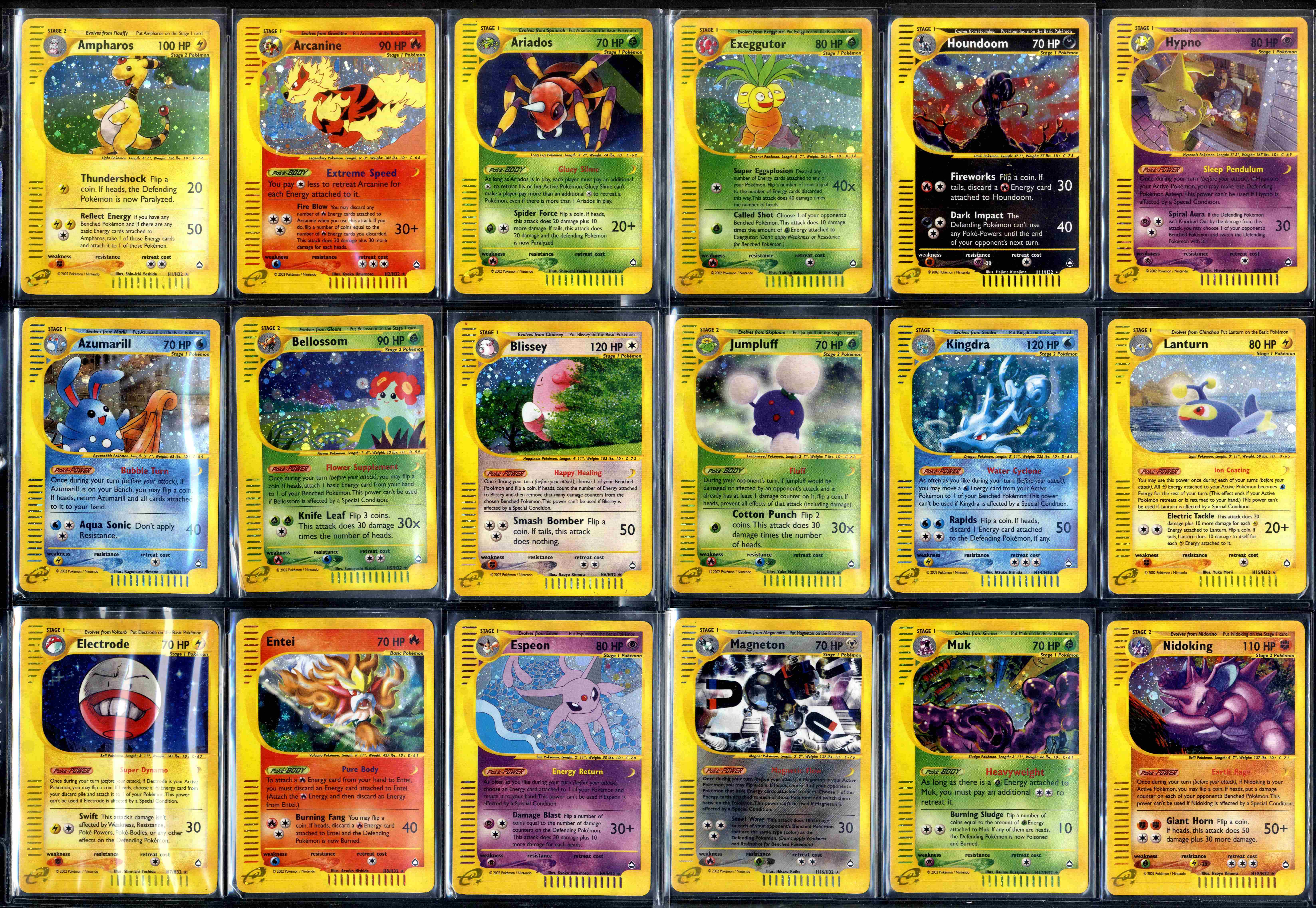 Aquapolis Complete Set #150/147 + Additional Revs 