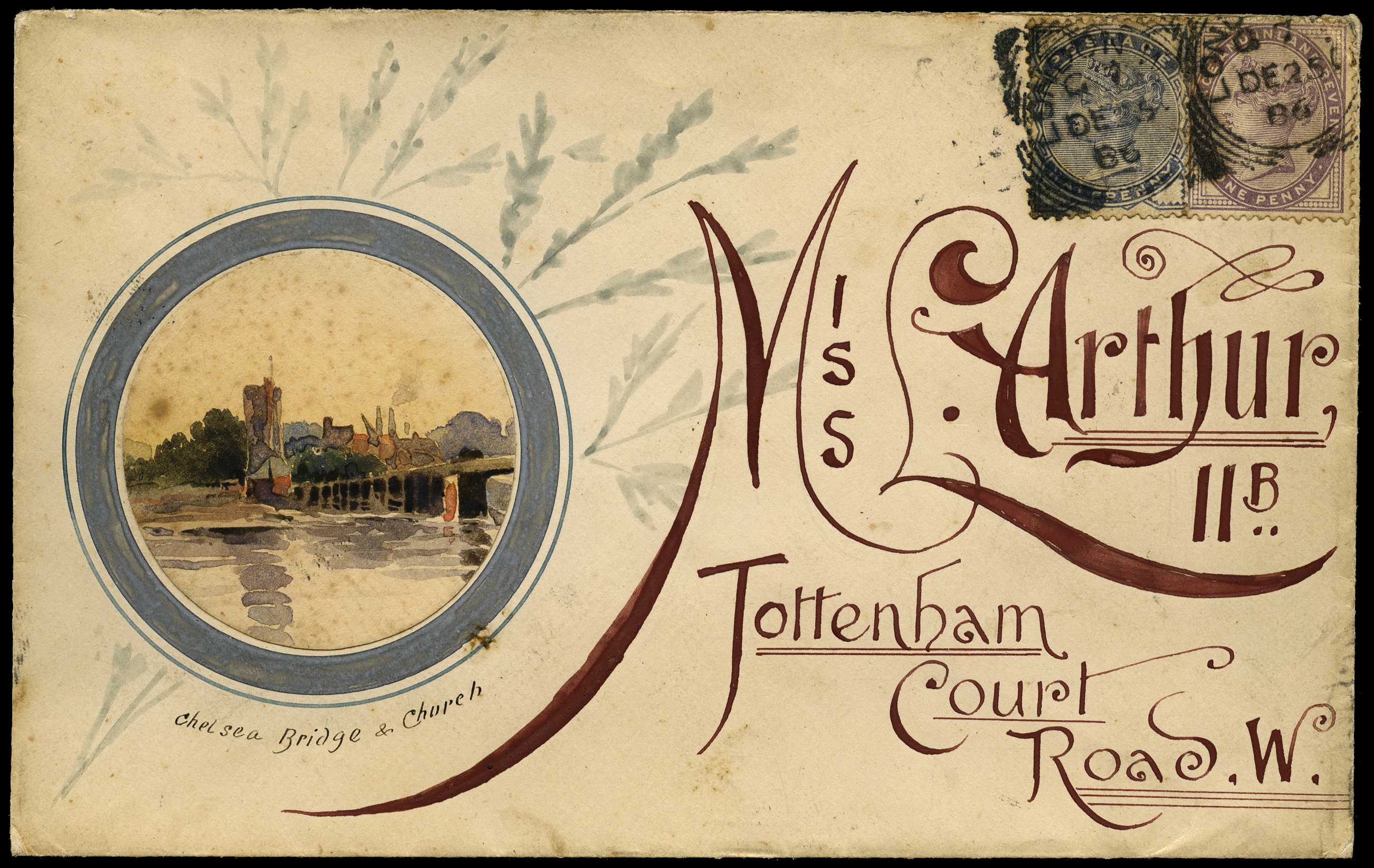 ILLUSTRATED ENVELOPE: 1886...