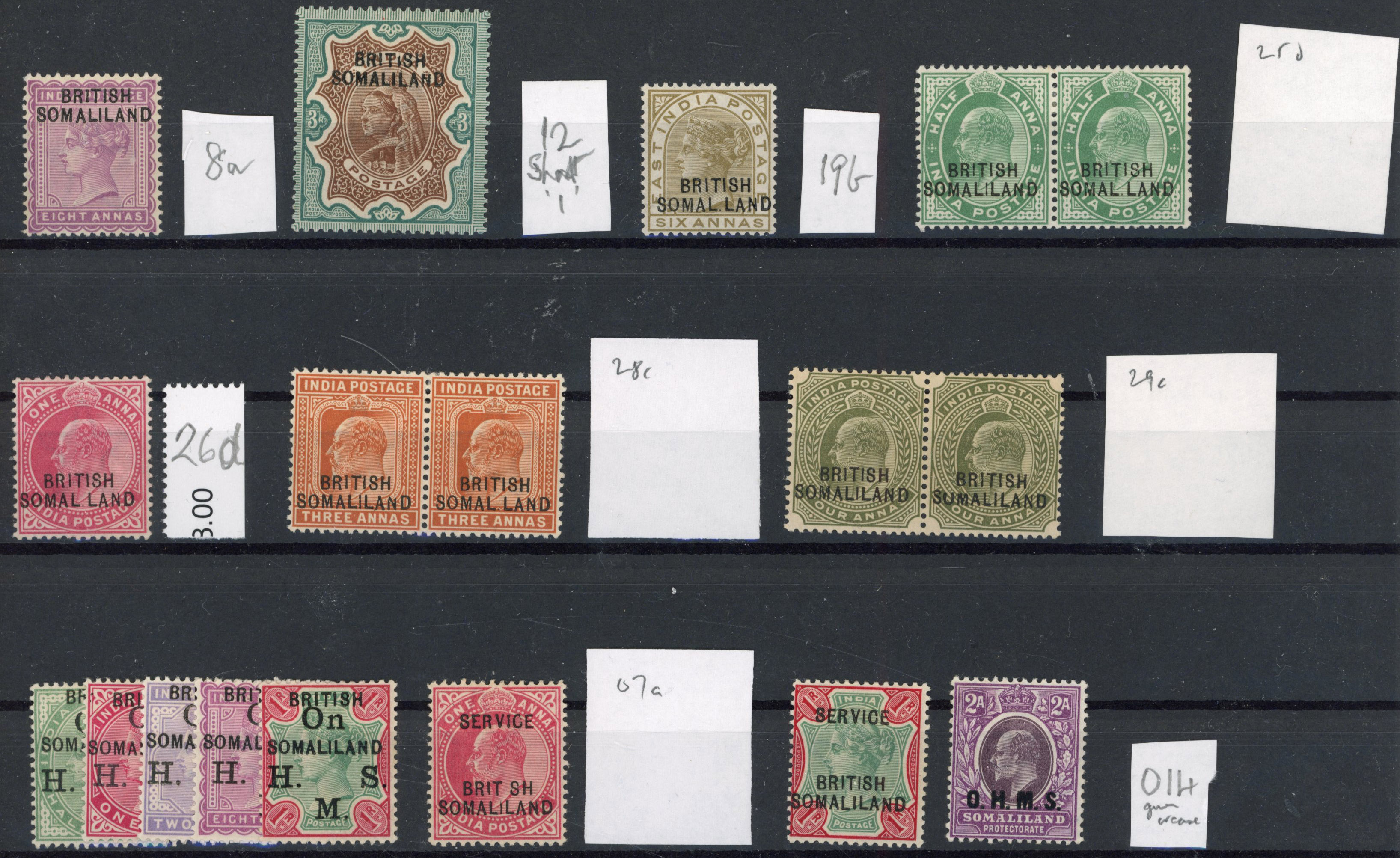 Somaliland 1903-60 collection mint