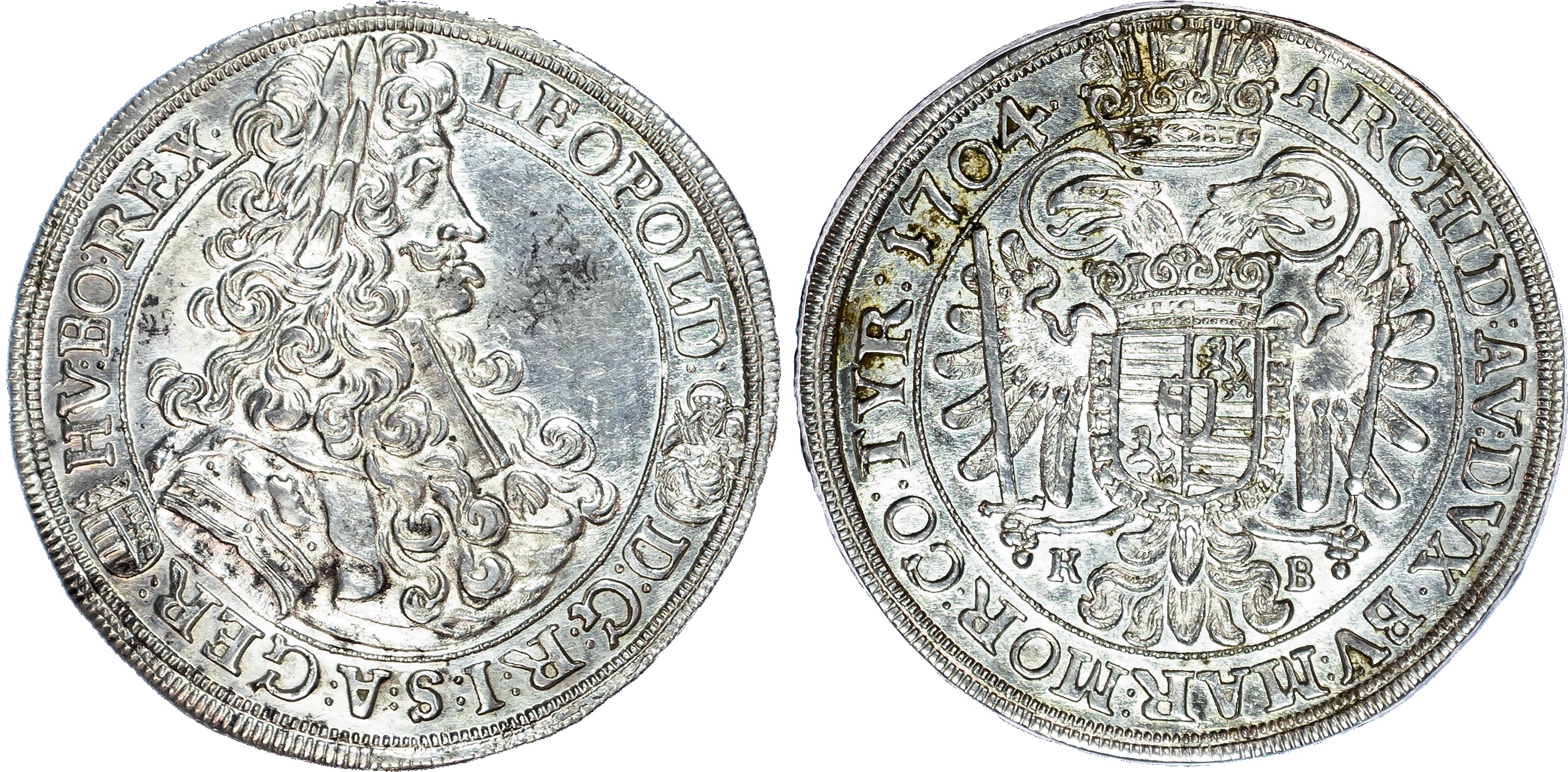 Austria, Holy Roman Empire, Leopold I (1657-1705), silver Half Taler, 1704