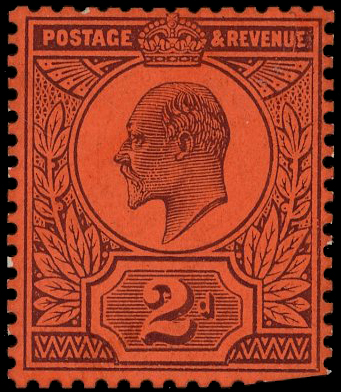 GB SG 225 1909 2d colour trial