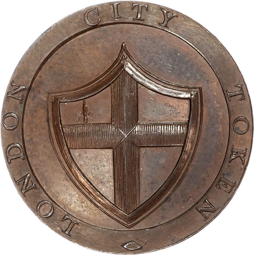 London - uncertain locality, Peter Anderson, Jorden’s Halfpenny 1795