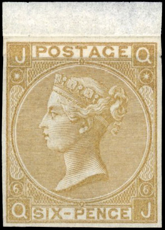 GB SG 97 1867 6d colour trial