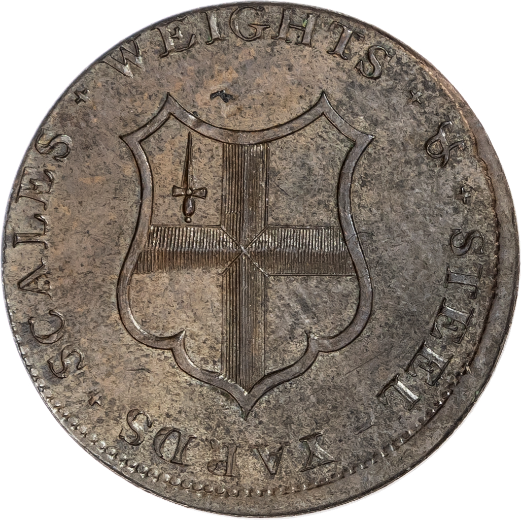 London - Bishopsgate, Clement & Samuel Meymott mule Halfpenny 1795