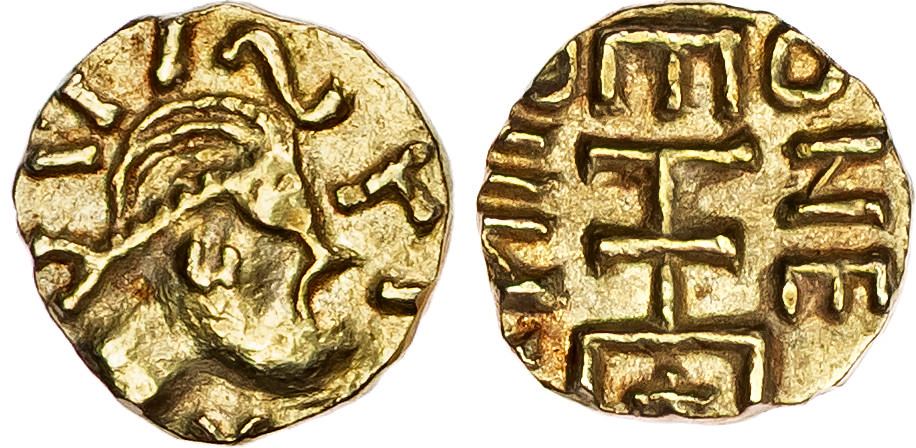 France, Merovingians, Quentovic, electrum Tremissis