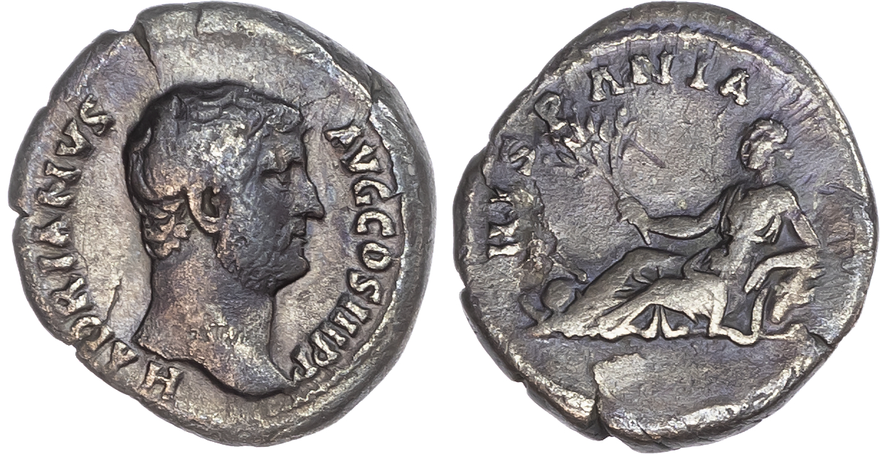 Hadrian (AD 117-138) AR Denarius, ‘Travels Series’, mint of Rome, AD 134-138, 3.00g. 