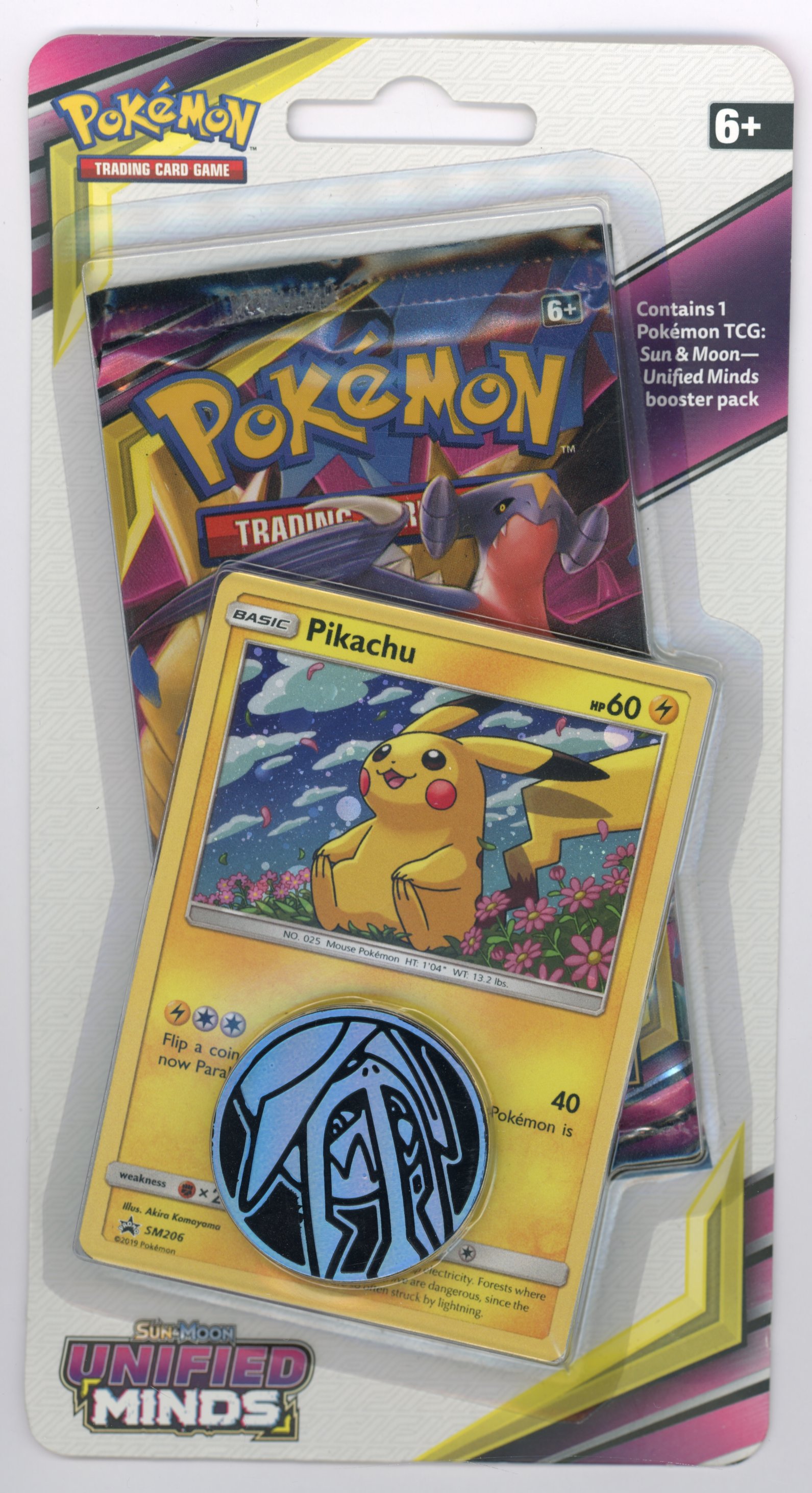 Sun & Moon Unified Minds Blister Pack with Pikachu SM206 Promo