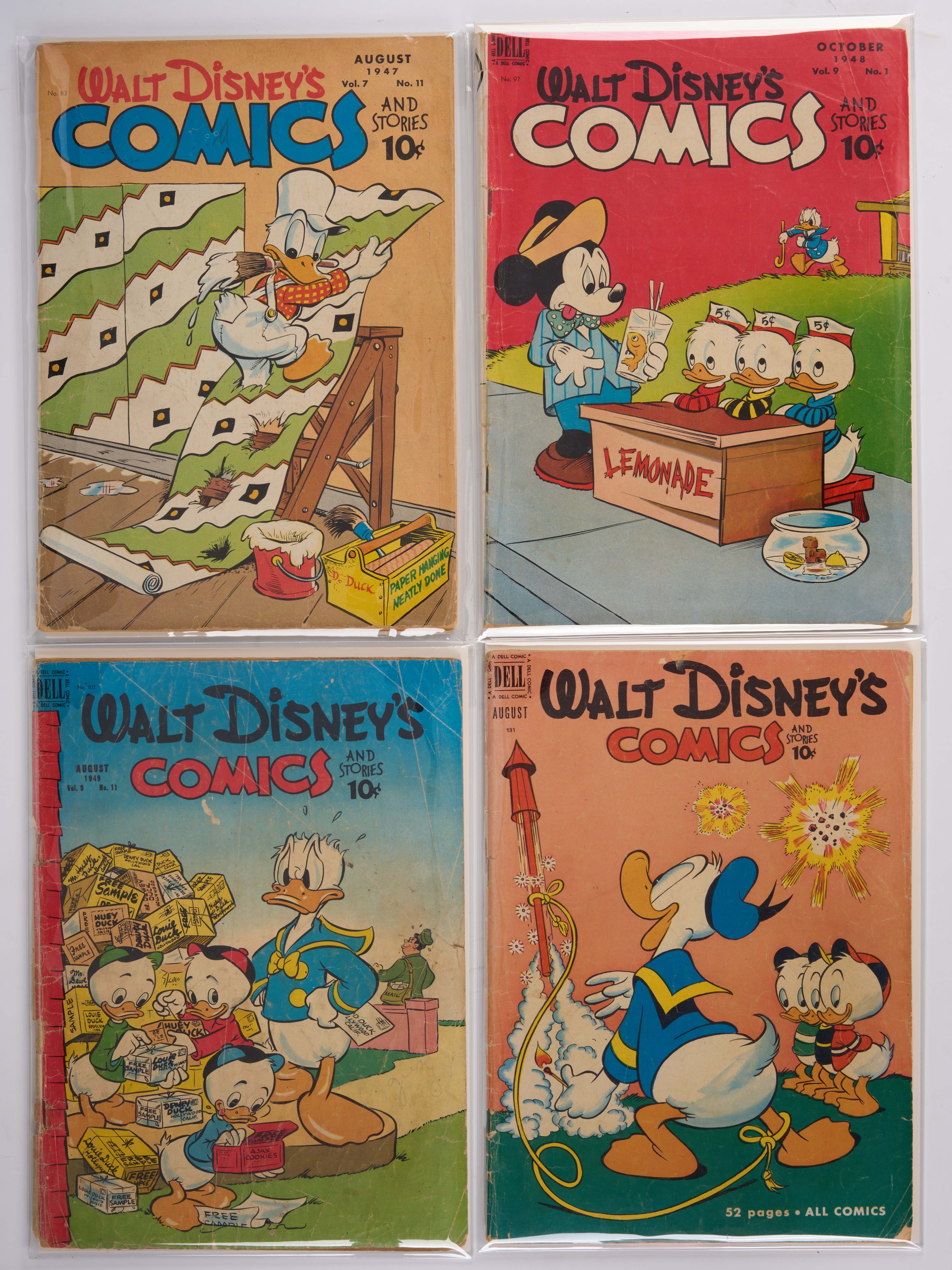 Walt Disney's Comics and Stories (Dell 1947- 1962) Bundle of 55