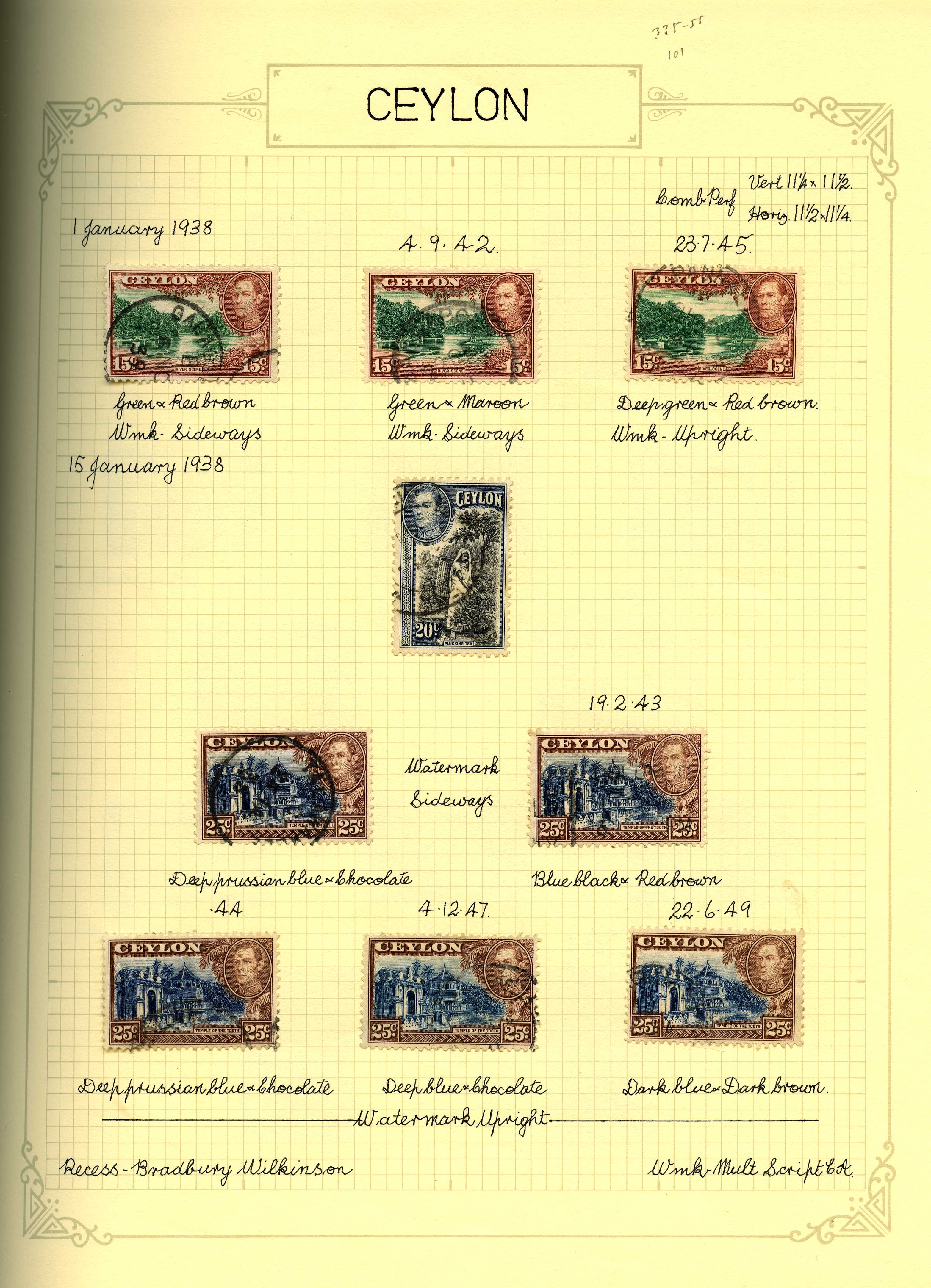 KGVI collection neatly arranged in an...