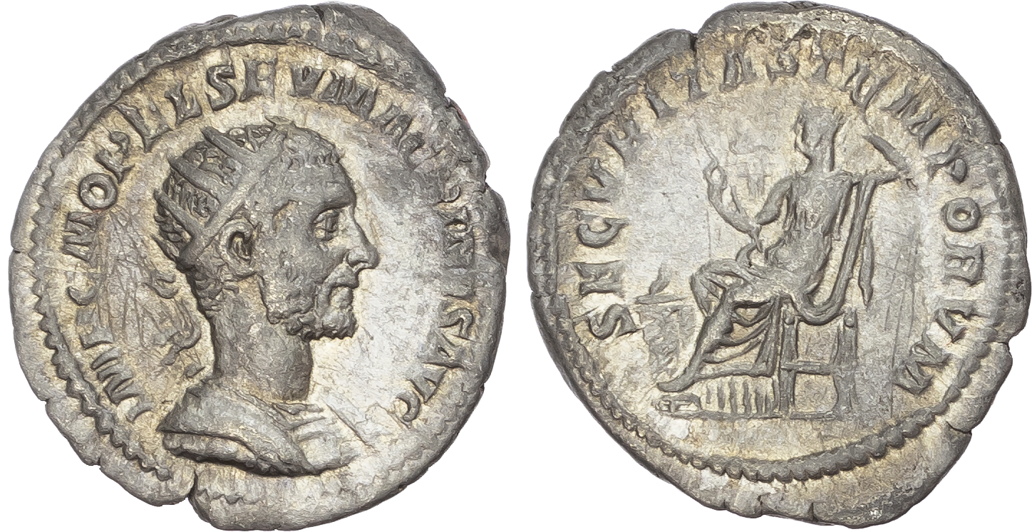 Macrinus (AD 217-218) AR Antoninianus, Rome, 4.32g. 